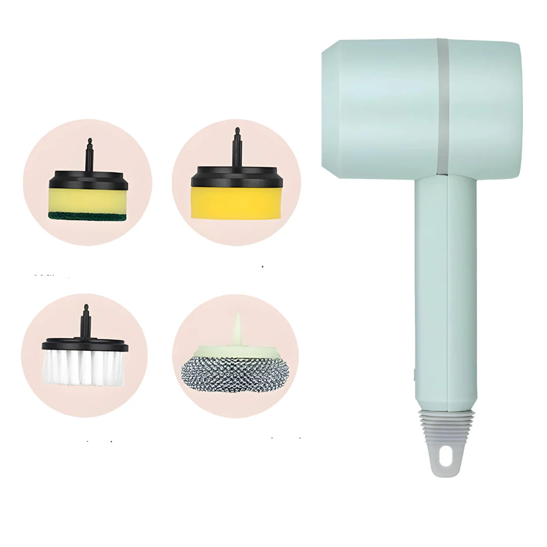 🔥BIGGEST SALE – 23% OFF🔥🔥Electric cleaning brush with 4-6 brush heads♧