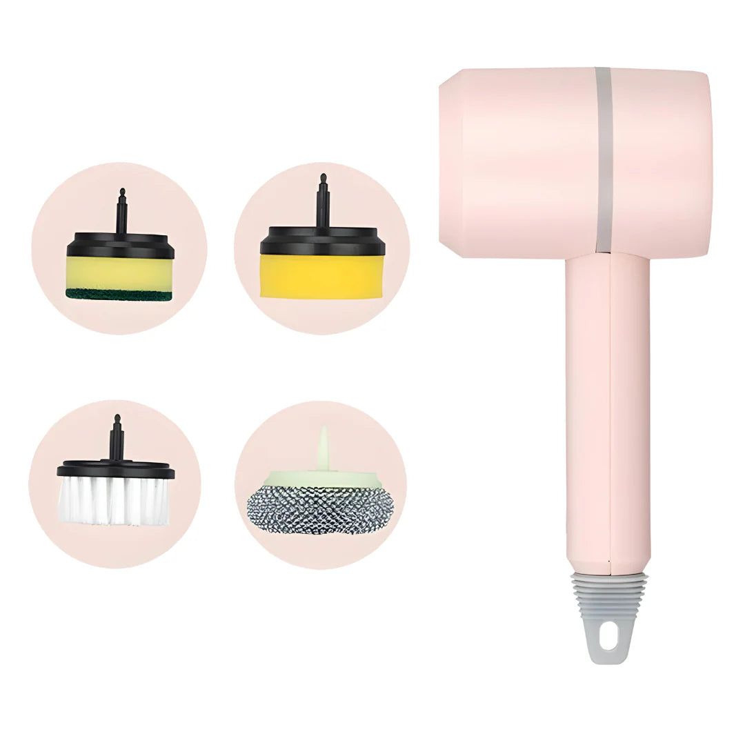 🔥BIGGEST SALE – 23% OFF🔥🔥Electric cleaning brush with 4-6 brush heads♧